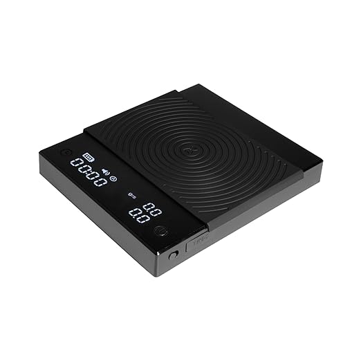 TIMEMORE Coffee Scale Basic 2.0 Electronic Espresso Scale with with Timer,2000 Grams and Water Flow Rate and Timer Function, Free Switching of Ounce/kg Units