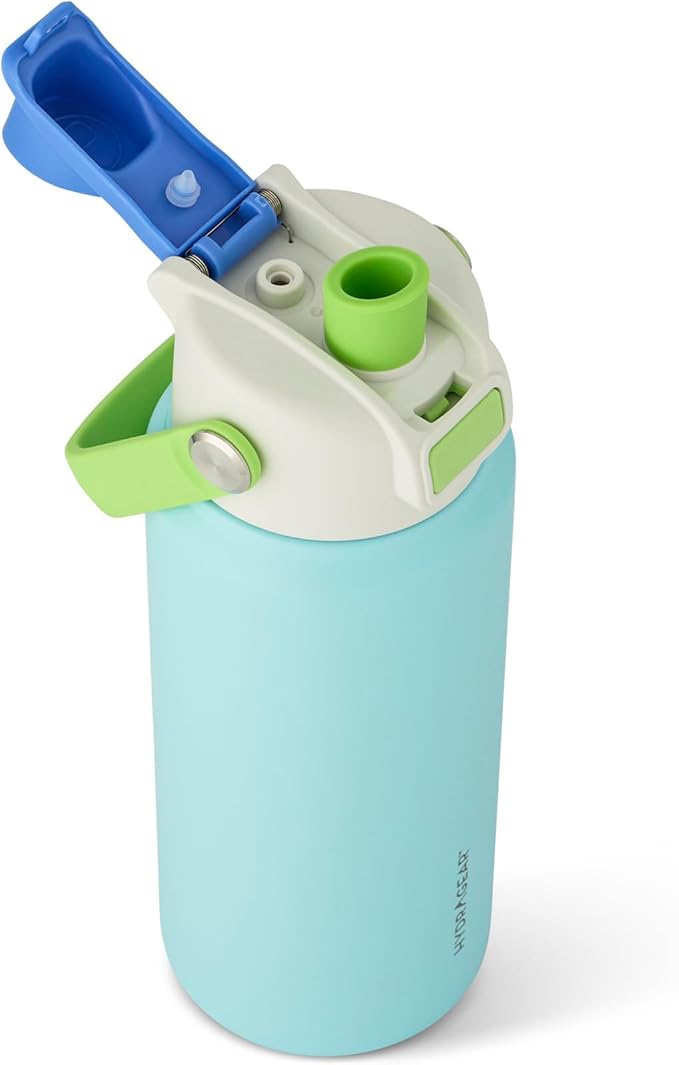 Hydragear RIO Stainless Steel Water Bottle – 24 oz – Double-Wall Vacuum Insulated with Push-Open Lid – BPA-Free - Olympic
