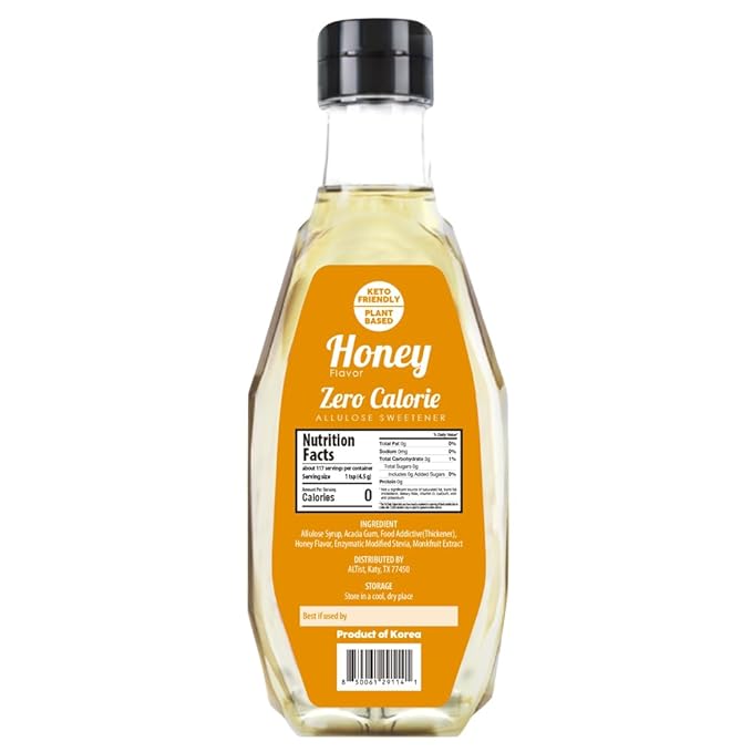 ALTist Allulose Syrup Sweetener – Zero Calorie Liquid Sugar Alternative, Keto, Vegan, Non-GMO, Plant-Based | 1:1 Sugar Replacement, No Net Carbs, Zero Fat, 17.7 fl oz x 2 Bottle - Honey