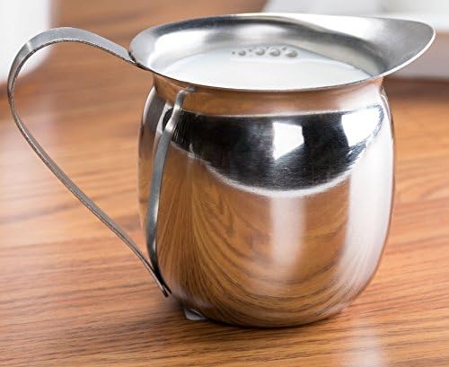 Betolla (2 Pack) 5 oz Stainless Steel Bell Creamer – Bell-Shaped Mini Pitchers for Serving Cream, Milk, Syrups & More