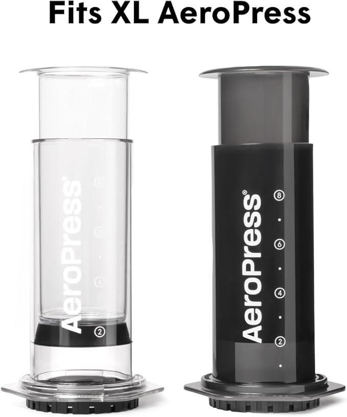 AeroPress XL Coffee Maker White Paper Micro-Filters, Compostable Coffee Filters Made From White, Chlorine-Free Paper, Fits XL Size AeroPress Manual Coffee Makers, 200 Count