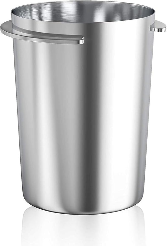 Ktsxxops Coffee Dosing Cup 51mm Coffee Bean Dosing Cup, Stainless Steel Coffee Dosing Cup Coffee Machine Handle Dosing Cup Mug Coffee Powder Feeder Part