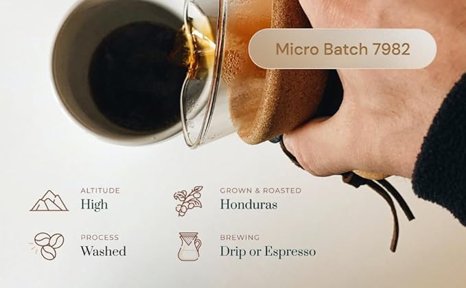 6 lbs — Dark Roast — 8 Bags — Dark Roast, Honduran Coffee, Whole Bean — Single Origin, Single Estate, Specialty Beans — Intense Flavor with Rich Creamy, Nutty, Smooth Chocolate Notes and Low-Acid — Freshly Roasted, Yearly Harvested