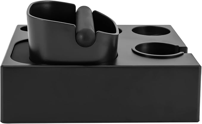Black Espresso Organizer Box Espresso Organizer Station Espresso Box Station Espresso Accessories Organizer for Storage Espresso Tamper Distributor Portafilter & Puck Screen Accessories