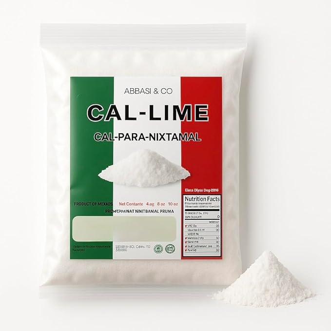 5oz Mexican Cal (Lime Powder) Cal Mexicana Para Nixtamal o Sazonador Mexicano | Premium Quality For Nixtamalization & Tortilla Making - Imported From Mexico.