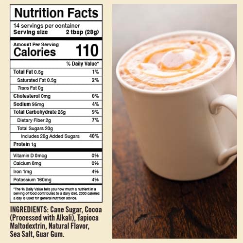 Natural Hot Chocolate Mix Variety Pack - Dairy-Free, Vegan Complete Mixes - Just Add Water - Pack of 2 (Classic Caramel Dark Chocolate & Double Dutch Dark Chocolate) 14 oz Each