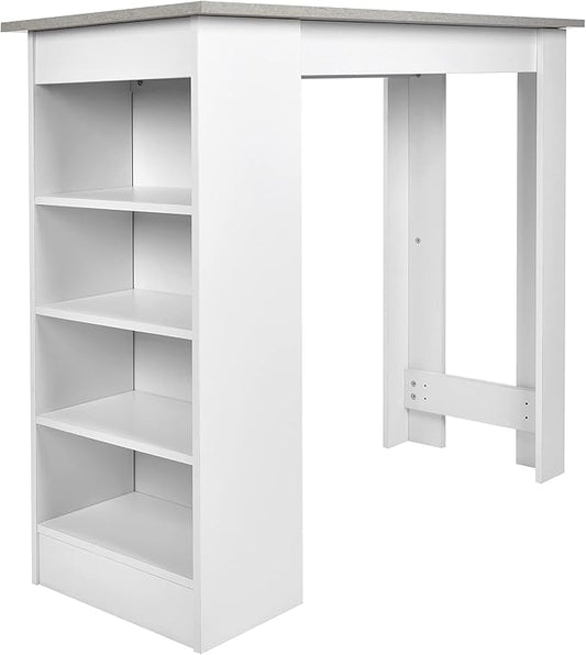 EVTSCAN Multi‑Storage Space Desk Durable Coffee Bar Table for Home Living Room Restaurant