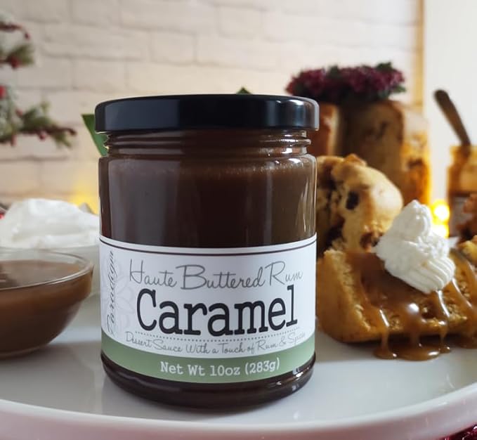 Paradigm Foodworks Haute Buttered Rum Caramel Sauce, 10 Ounce