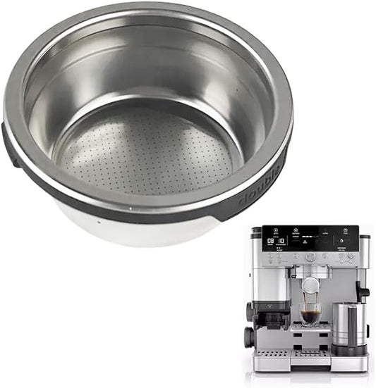 Filter basket compatible with Ninja Luxe Cafe Accessories ES601 ES701，Double Cup Coffee Pressurized Porous Filter，Double Cup Portafilter Basket for Ninja Luxe Cafe