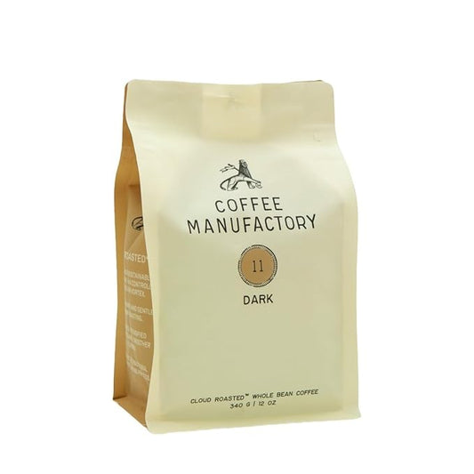 11 DARK - Roasted by Coffee Manufactory - Whole Bean Coffee - 12 Ounce Bag
