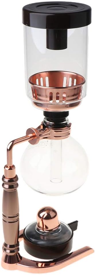 Idkska Japanese Style Siphon Coffee Maker Tea Siphon Pot Vacuum Coffeemaker Glass Type Coffee Machine Filter 3Cups