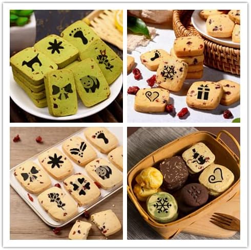 36 Coffee Decorating Stencils + 2 Stainless Steel Mesh Powder Shaker, Magnoloran Foam Latte Art Stencils Barista Templates for Decorating Oatmeal Cupcake Cake Cappuccino Mousse Hot Chocolate