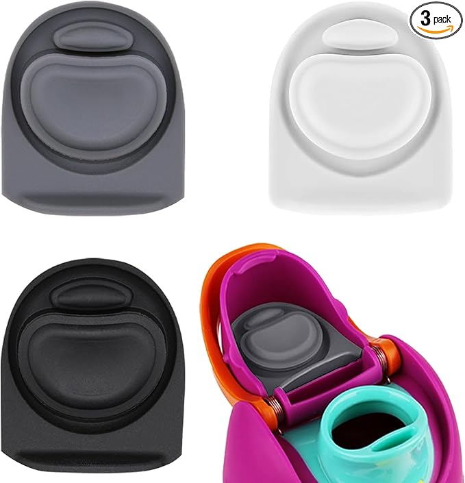 3pcs Replacement Rubber Stopper Seal Compatible with Owala FreeSip 24oz 32oz,Water Bottle Lid Cap Silicone Seal Parts for Owala 16/19/24/32/40oz Spout Gasket Mouthpiece Piece Accessories B3S7