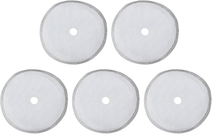 KooingTech 5pcs French Press Filter, 2.8in 304 Stainless Steel French Press Screen, Reusable French Press Filters for Press Coffee Tea Machine Tea Granules Coffee Grounds Filter