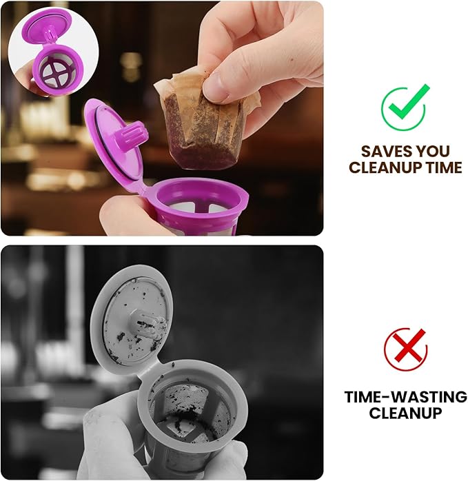 Pro Mael 360 Count Disposable K Cup Filters, Coffee Filter Paper for Keurig Brewers Single Serve 1.0 and 2.0, Use with Reusable K Cup Pods (Natural Unbleached)