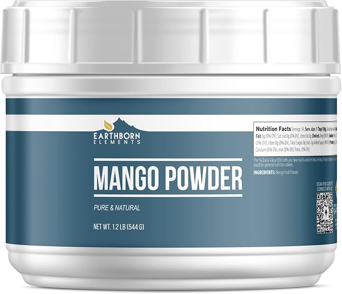 Earthborn Elements Mango Powder 1.2 lb Pure & Natural, Smoothies & Drinks