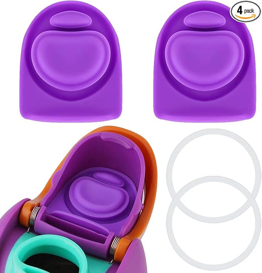 2 Sets Replacement Rubber Stopper and O Ring Gasket Compatible with Owala FreeSip 24oz 32oz,Water Bottle Lid Insert Cap Seal Parts for Owala 16/19/24/32/40oz Mouthpiece Accessories B2S1