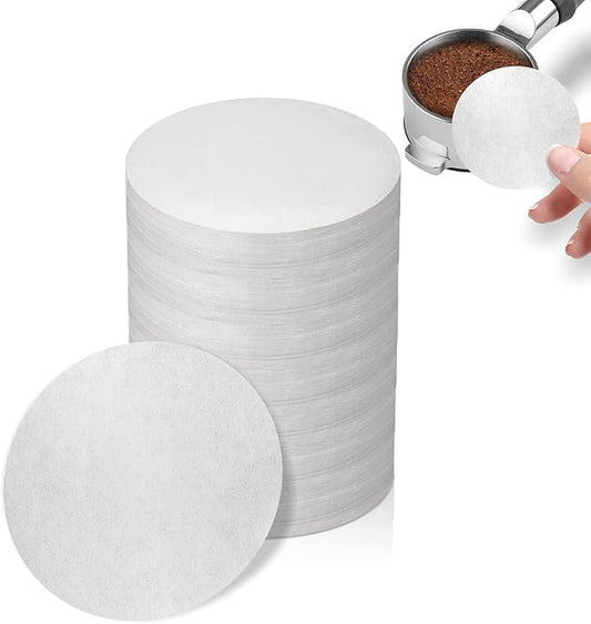 1000 Pcs Coffee Paper Filter for Espresso Coffee Maker, 53 mm Unbleached Espresso Filter Puck Screen Portafilter Paper Compatible with Breville Barista, Ninja ES601 & ES701