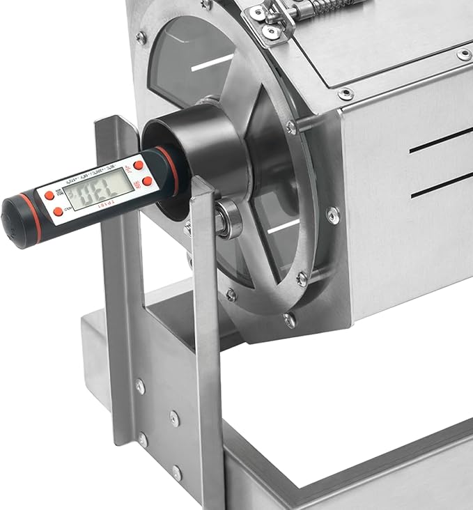 Uphilltool Coffee Bean Roaster, 300-1200g Coffee Bean Baker Gas Burner Drum Type Roasting Machine with 5-59RPM Adjustable Speed for Home and Commercial Use