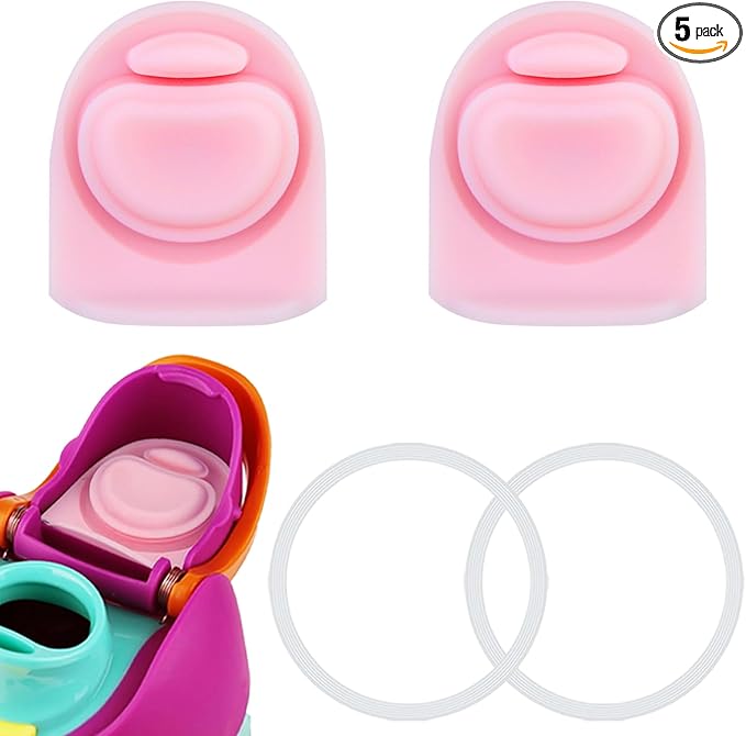 2 Sets Replacement Stopper and O Ring Gasket Compatible with Owala FreeSip 24oz 32oz,Water Bottle Lid Insert Cap Rubber Seal Parts for Owala 16/19/24/32/40oz Mouthpiece Accessories F3