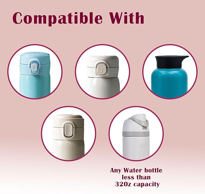 4PCS Bows Stickers for Owala Water Bottle, Stickers Waterproof Compatible with Urban Outfitters Owala Bottles, Tumbler Cup Accessories Decal Decorate (Purple Black Pink Blue, 32 OZ, Bows)
