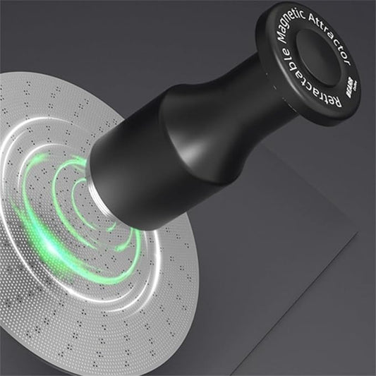 Coffee Puck Screen Magnet Tool with Adjustable Magnetic Suction for Espresso Machines, Aluminum Alloy