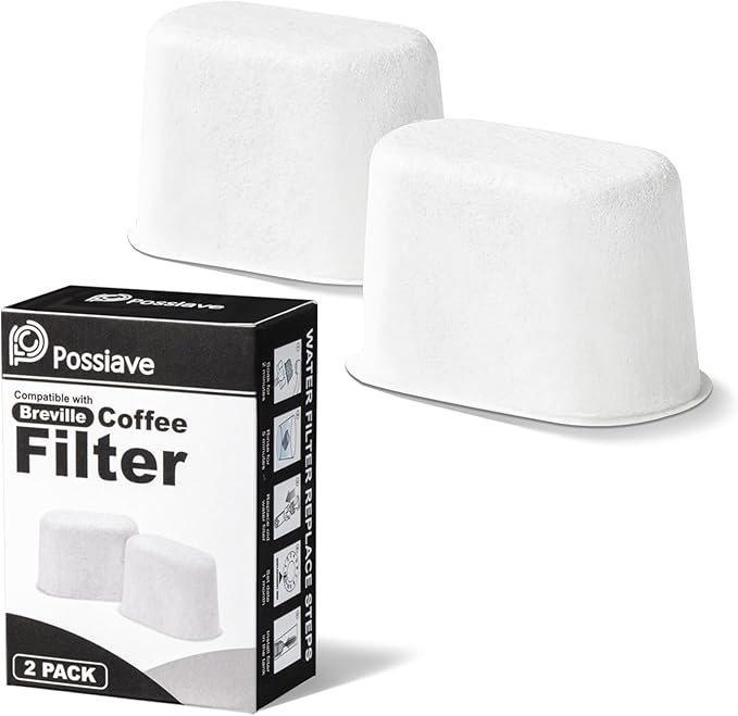 2-Pack Charcoal Breville Filters for Espresso Machines, Breville Espresso Machine Water Filter Replacements