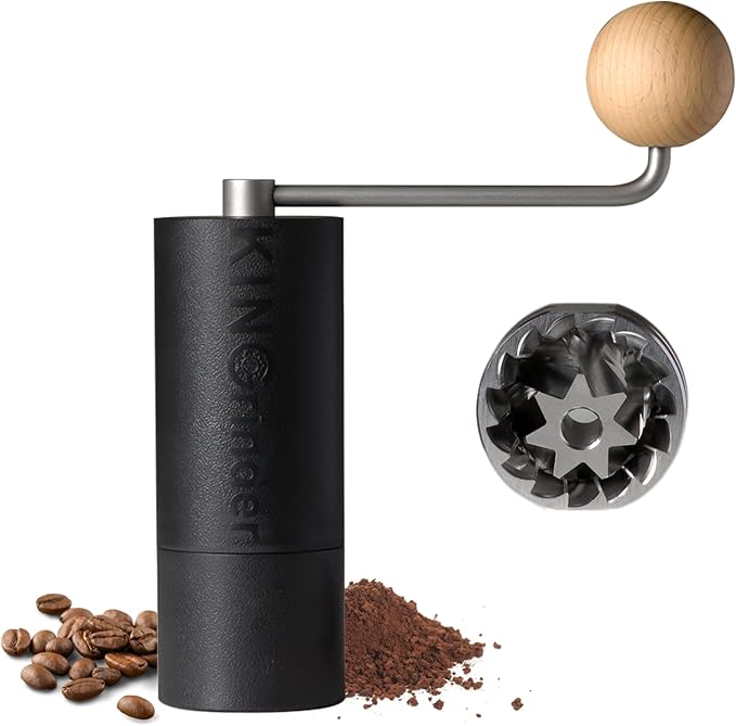 【Famous KOL Recommended】KINGrinder P2 Lightweight Manual Hand Coffee Grinder for Moka pot, French Press, Drip with Assembly Consistency Stainless Steel Conical Burr Mill, 20g Capacity