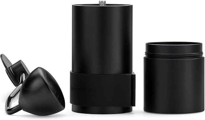 Normcore Manual Coffee Grinder V2, 48.6mm Titanium Ghost Burr for Uniform Grinding, Round Particle Shape and Bright Flavor, Portable Coffee Mill with Eva Case, Cleaning Kit
