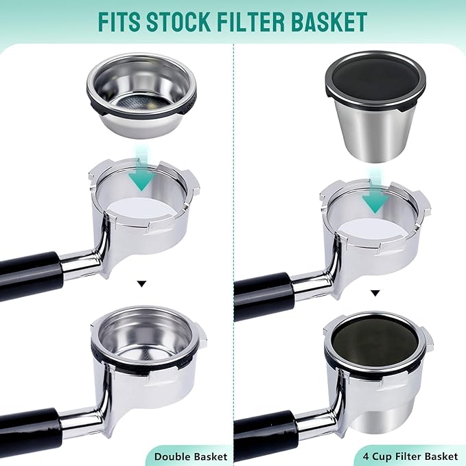 Bottomless Portafilter for Ninja Luxe Café Premier Series ES601 & ES601C Models | Basket Not Included | Compatible with Stock Filter Basket | Patent Pending