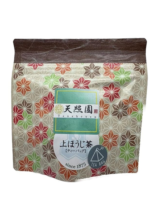 Premium Hojicha [Roasted Green Tea], 0.88 oz.(25g), Japanese Leaf Tea Bags, refreshing taste and roasted aroma. (5p Trial Teabags)