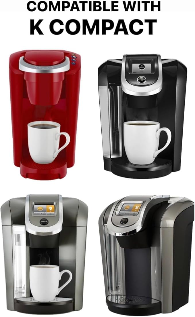 Cotton Cover Compatible with K Coffee Brewing System (K Compact, Red Check)