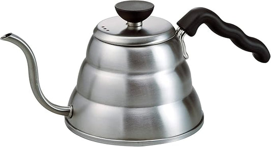 Hario V60 "Buono" Drip Kettle Stovetop Gooseneck Coffee Kettle 1.0L, Stainless Steel,Silver