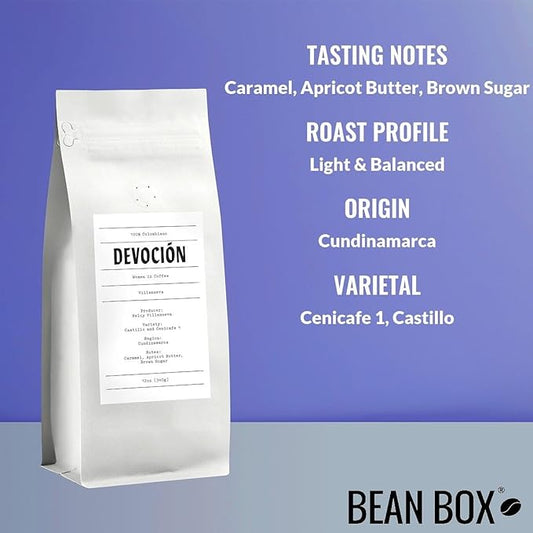 Villanueva - Women in Coffee - Roasted by Devocion - Freshly Ground Coffee - 12 Ounce Bag