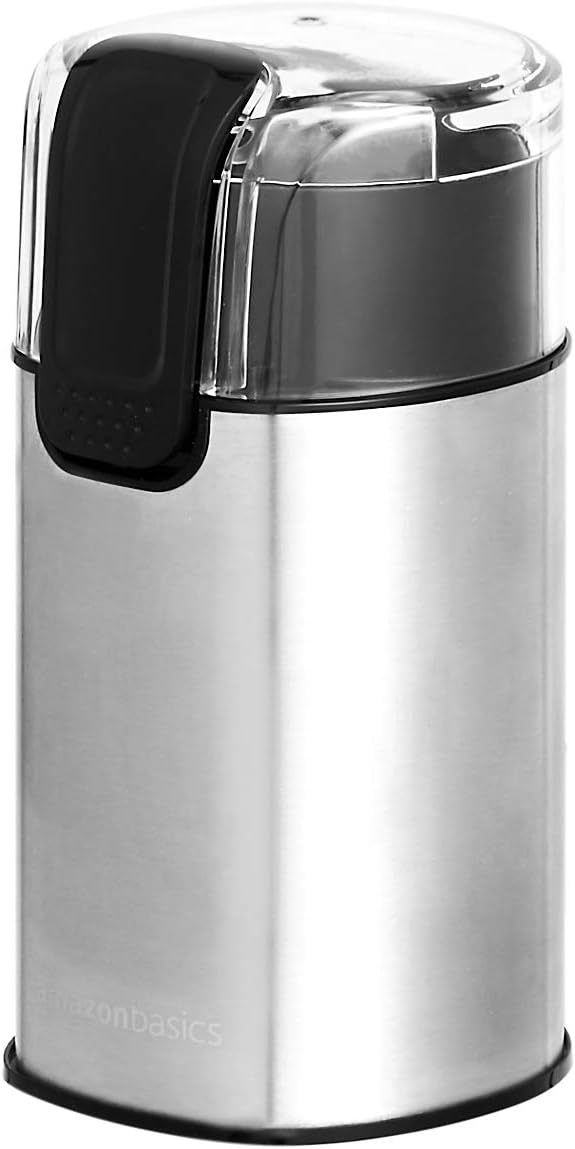 Amazon Basics Electric Coffee Grinder,Coffee Bean and Spice Grinder,With Heavy-Duty Stainless Steel Grind Blades,(Pack of 8)