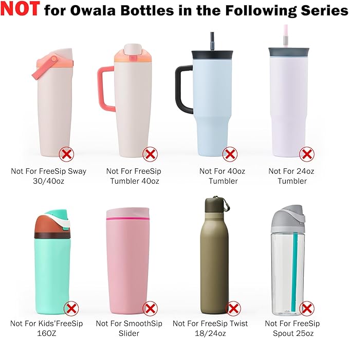 WK IEASON 2Pcs Silicone Boot for Owala Water Bottle, Protective Flask Bottom Cover Base for Owala FreeSip Twist and Flip Flask Water Bottle Accessories-2.83inch Bottom Diameter