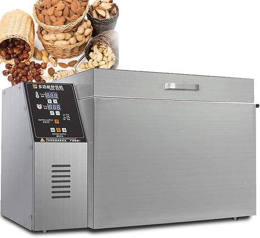 Electric Nut Roaster Machine,Commercial Coffee Roaster Machine,Automatic Timing Coffee Roasters for Home Use, Non-Stick Pan, Even Heating,for Stir-Frying Whole Grains,Type10