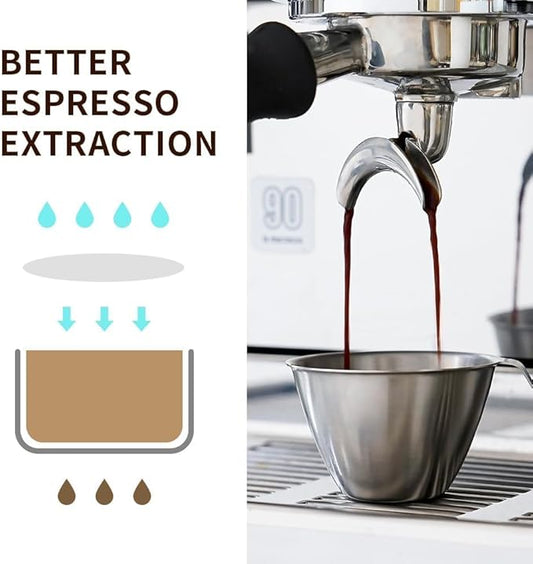 watchget 58mm Espresso Paper Filters - 100 Pcs Disposable Unbleached Coffee Filter Papers for Espresso Machines, Puck Screen, Portafilter Baskets, Compatible with 58mm Portafilters