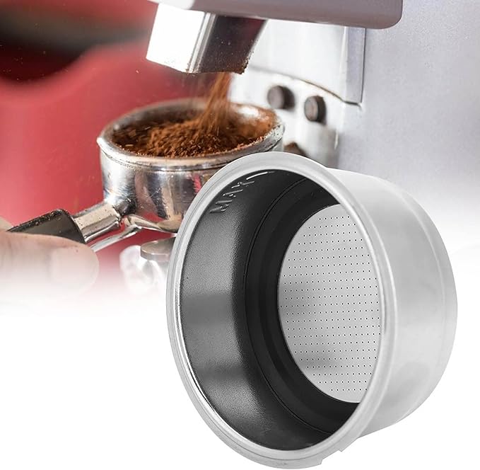 Watris Veiyi Coffee Filter Basket, 51mm 2 Cups Espresso Filter Basket, Portafilter Basket, Stainless Steel Reusable Detachable Strainer, Coffee Machine Accessories for Home Office