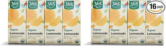 365 by Whole Foods Market, Featuring Wild Kratts, Fruit Juice Sweetened Lemonade (8-6.75 Fl Oz Boxes), 54 Fl Oz (Pack of 2)