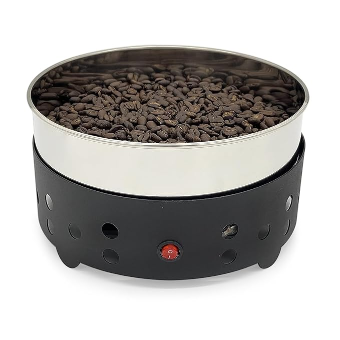 Fresh Roast Coffee Roaster Bundle, SR540, Glass Extension Tube, Coffee Bean Cooler, (2 Lbs) Sample Packs of Green Beans, (2-pack) Sample trays, Chaff Brush