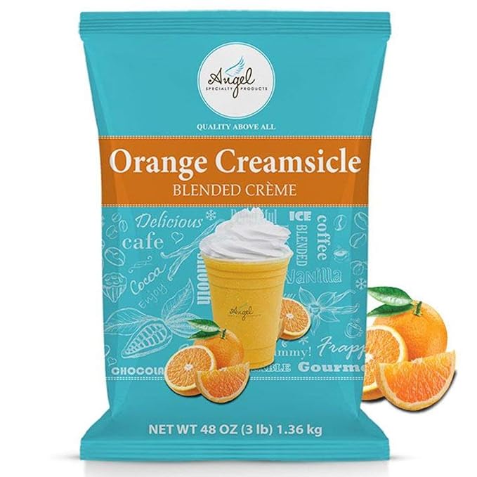 Angel Specialty Products, Blended Smoothie, Frappe Powder Mix, Orange Creamsicle [3 LB] [34 Servings]