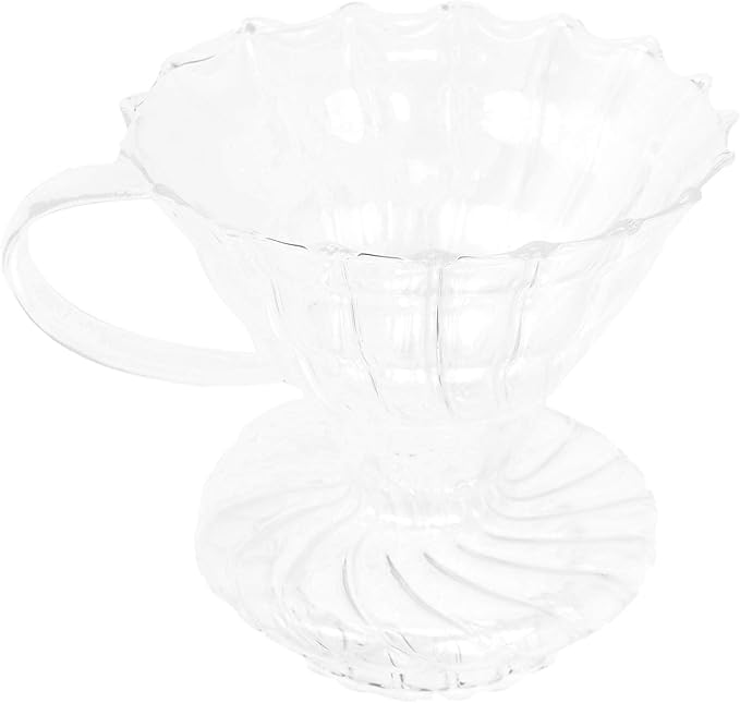 Glass Pour Over Coffee Dripper Cone, Coffee Filter Cup with High Borosilicate Heat - Glass, Slow Flow Rate for Optimal Extraction, Coffee Filtering Tool for Home Office U