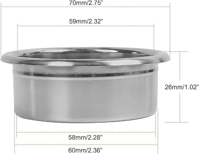 IKAPE 58mm Espresso Filter Basket, 20g High Precision Extraction Portafilter Basket, Fits for 58mm Coffee Machines(Honeycomb)