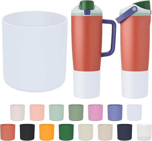 Silicone Higher Boot Compatible with Owala 30oz & 40oz FreeSip Sway Bottles & Tumblers, Large Protection Anti-slip Bottom Cover Sleeve for Freesip Sway Tumbler and Bottle