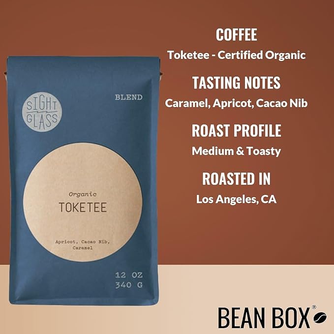 Toketee - Certified Organic - Roasted by Sightglass Coffee - Whole Bean Coffee - 5 Pound Bag