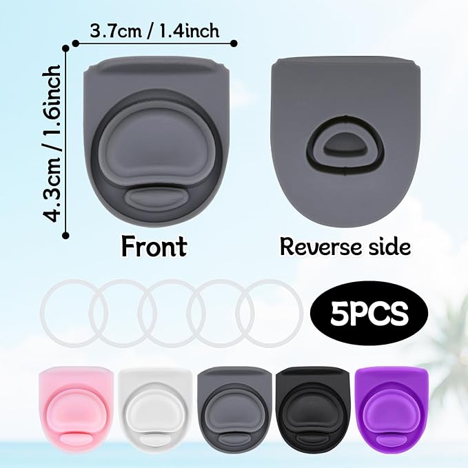 5 Sets Replacement Stoppers Gasket Seal for Owala Freesip 32oz Cap Mouth,Water Bottle O Sealing Ring Parts Top Lid Silicone Accessories for Owala Freesip 16/19/24/32/40oz