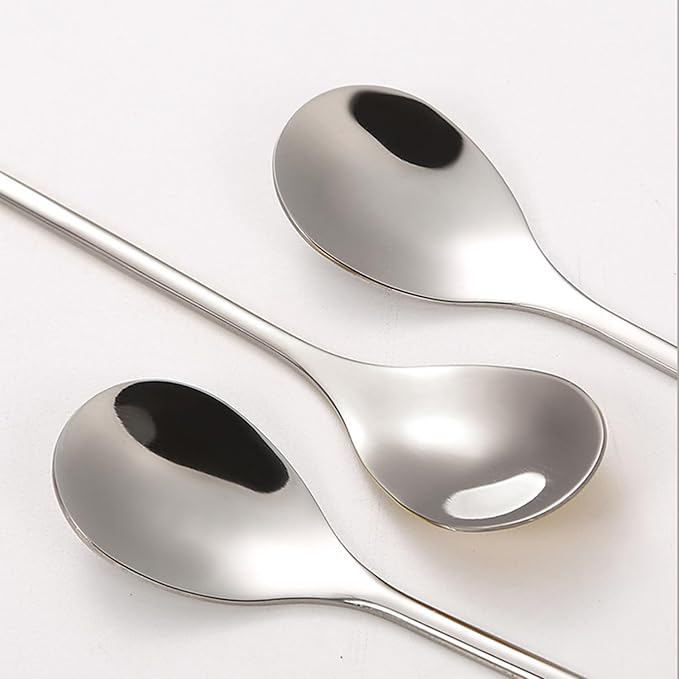 Stainless Steel Coffee Dessert Spoon, Cute Demitasse Spoons for Stirring, Creative Flower Sugar Spoon, 4 Pieces