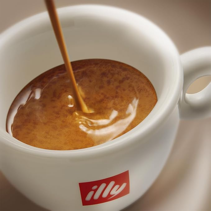 illy Ground Espresso Coffee, Intenso Dark Roast, 100% Arabica, Premium Italian Coffee, Pre-Ground for Espresso Machines, 8.8oz, 6 Pack