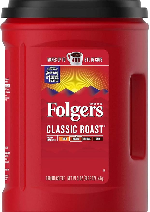 Folgers Classic Roast Ground Coffee , (#), 48 oz